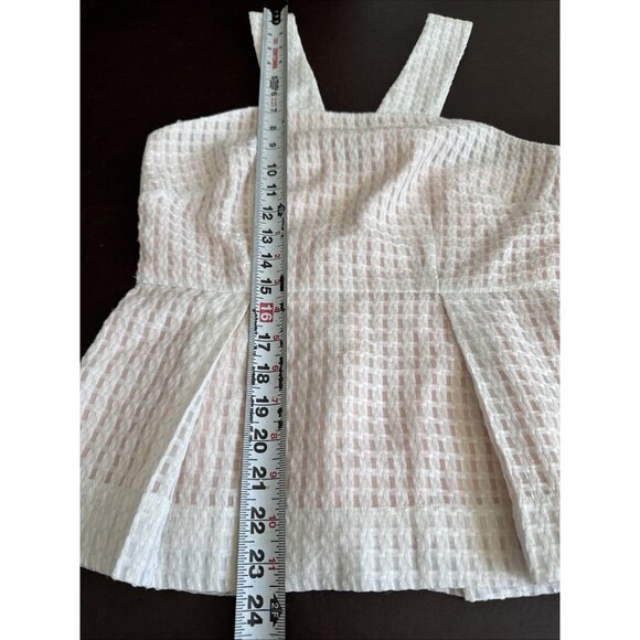 Maeve Womens Woven White Sleeveless Top With Straps Size 6 - Picture 6 of 7